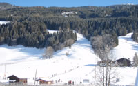 Aussicht zum Zubringerlift und der bungswiese